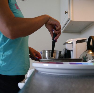 Morning routine cooking