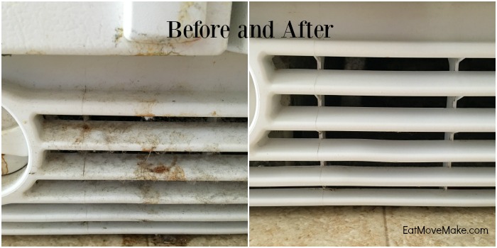 spring cleaning refrigerator grille
