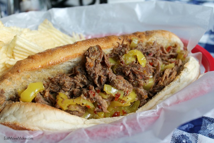Italian beef sandwich