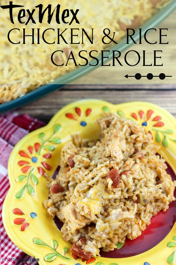 TexMex chicken and rice casserole