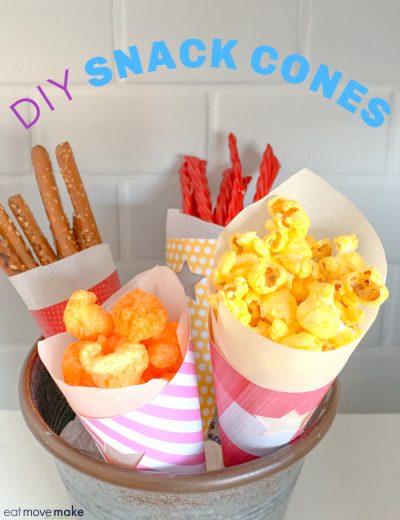 DIY paper food cones