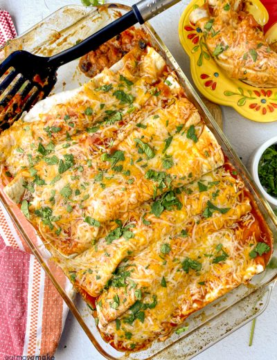 enchiladas on table