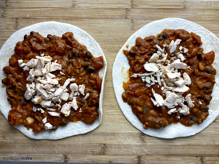 filled enchiladas