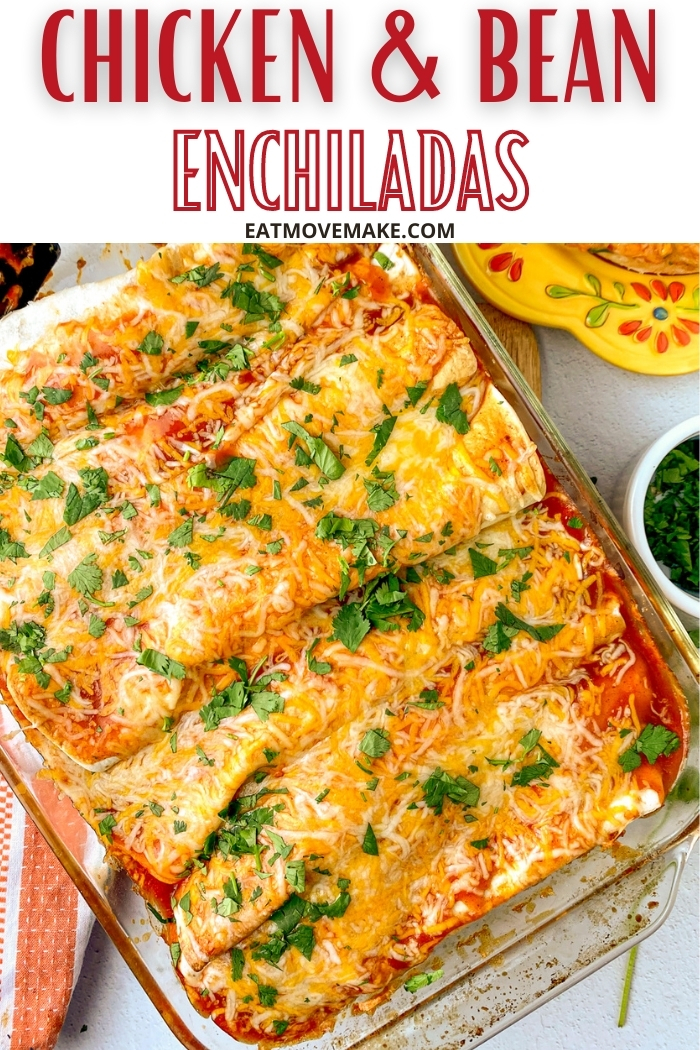 chicken and black bean enchiladas