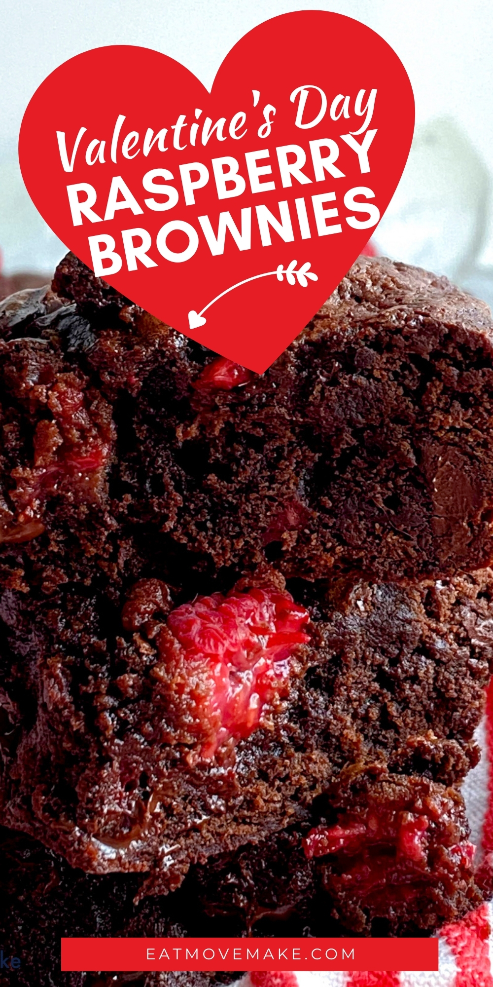 Valentine's Day Raspberry Brownies