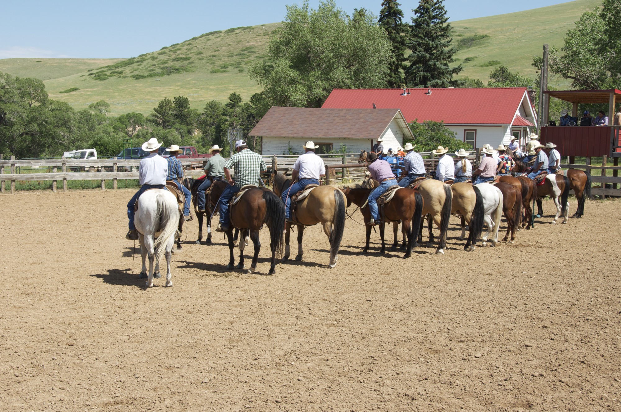 July Roping Eatons' Ranch