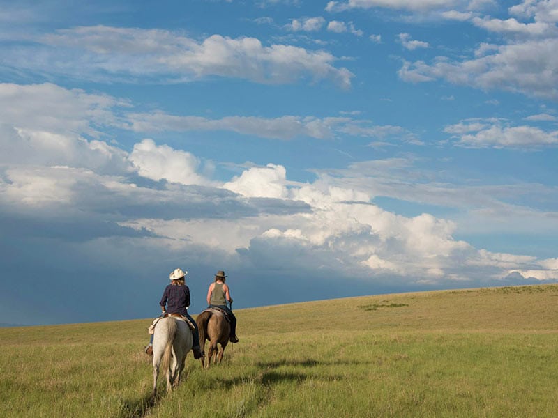 horseback riding in Wyoming at Eatons' Ranch near Sheridan