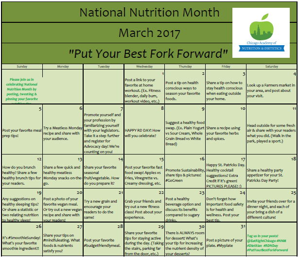 National Nutrition Month Activities