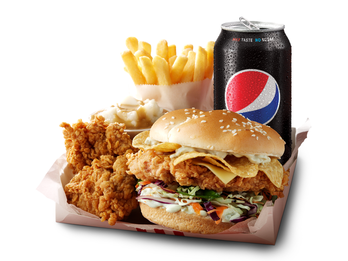 Zinger Crunch Burger Box Hot & Crispy Eats Bible