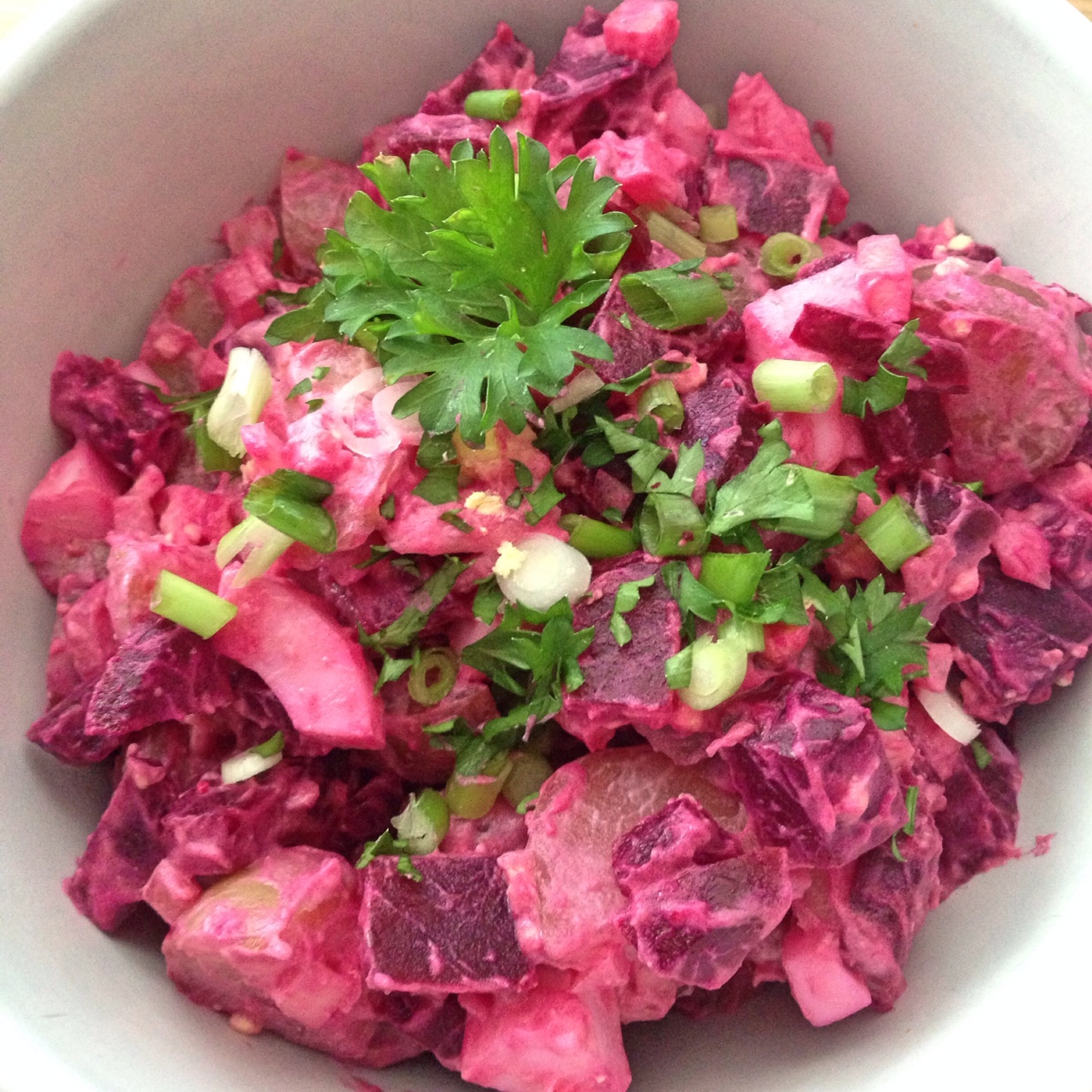 Beet and Potato Salad (Ensalada Rusa) Eat Sip Slurp