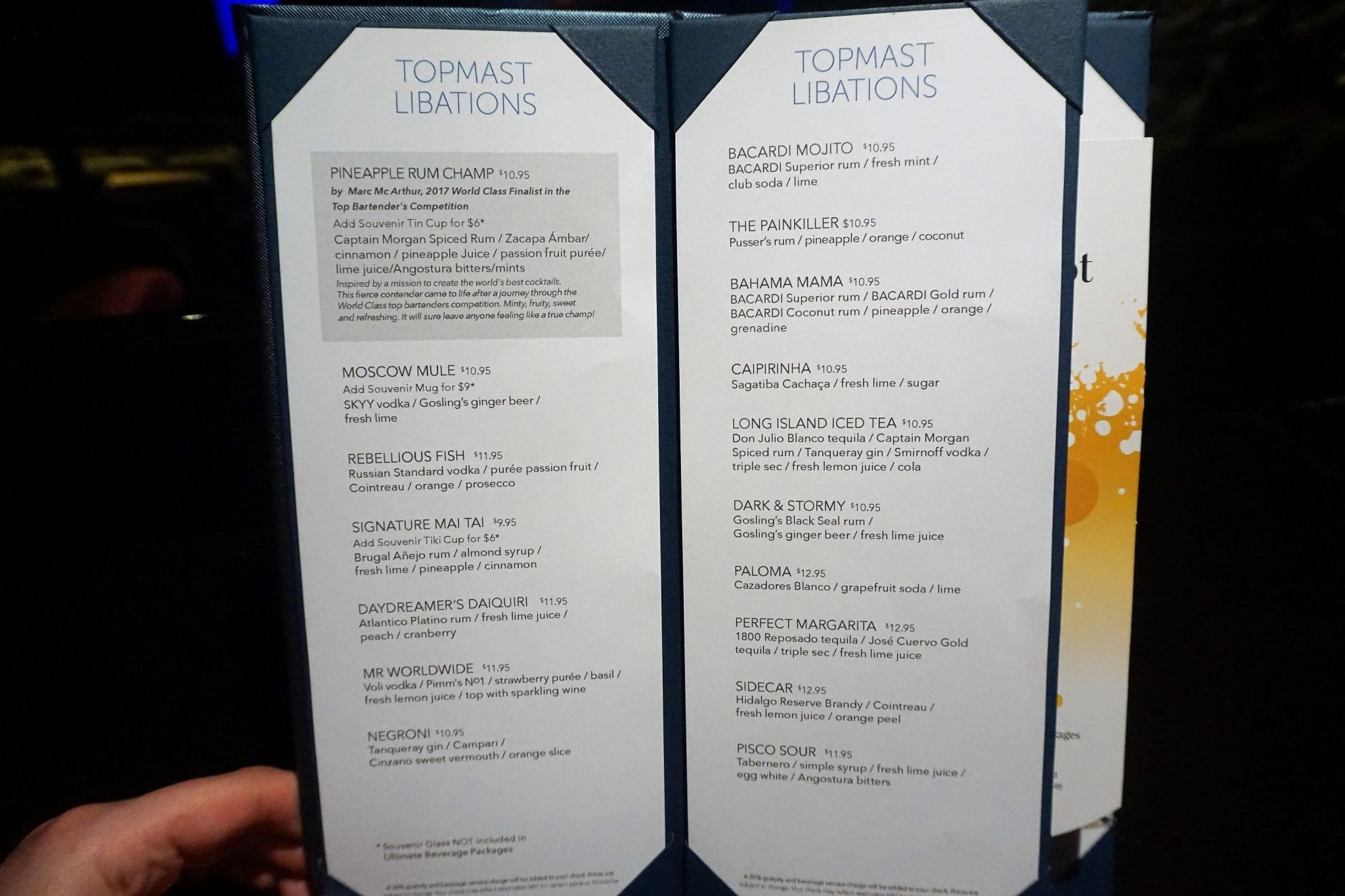 Complete Guide to Norwegian Epic Bars with Menus