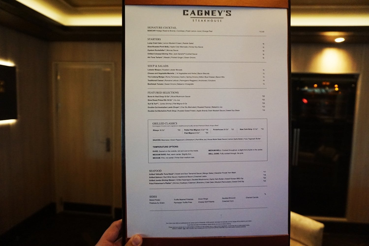 Norwegian Bliss Restaurant Menus and Guide