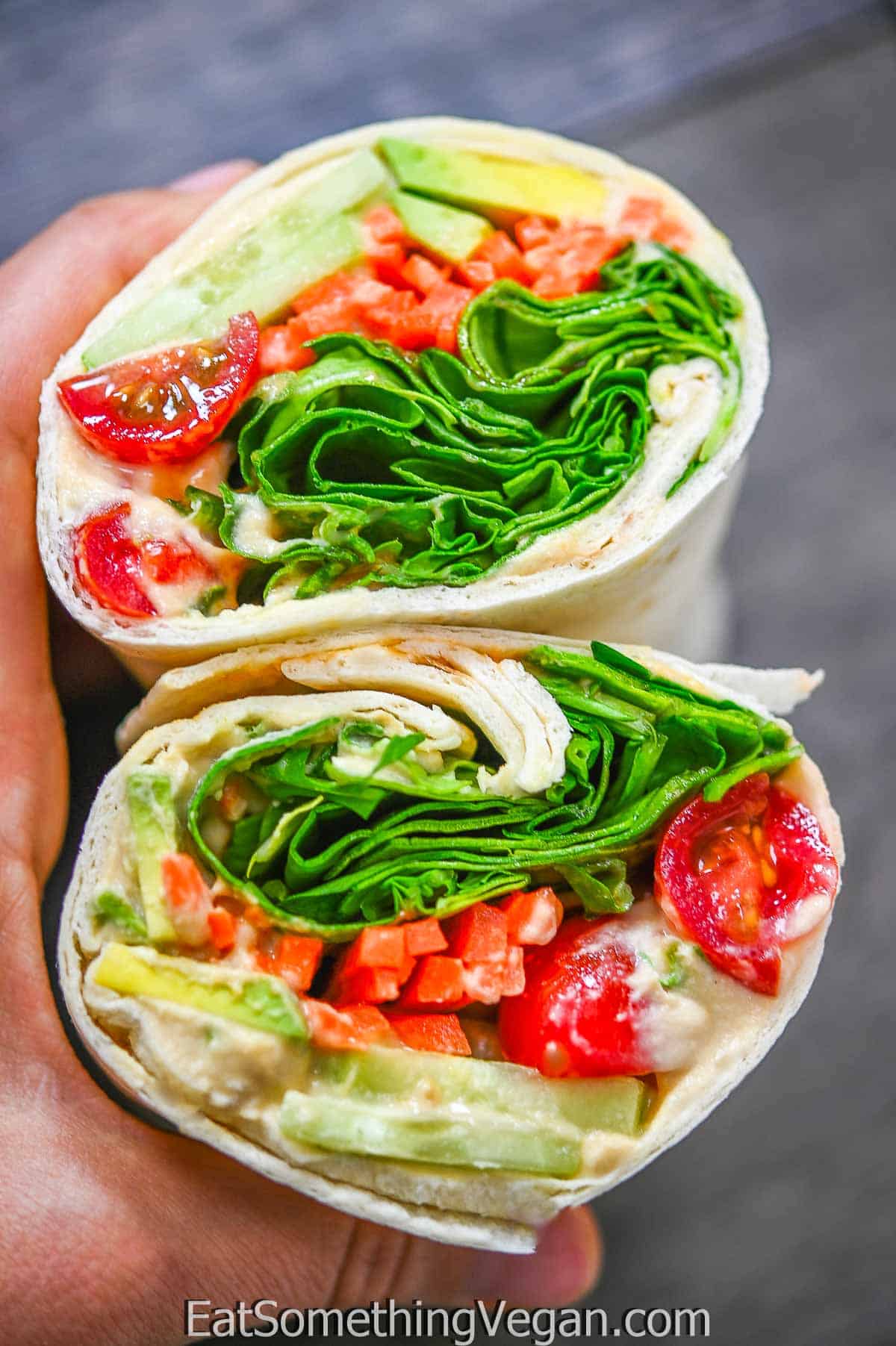 Easy Hummus Wraps Eat Something Vegan