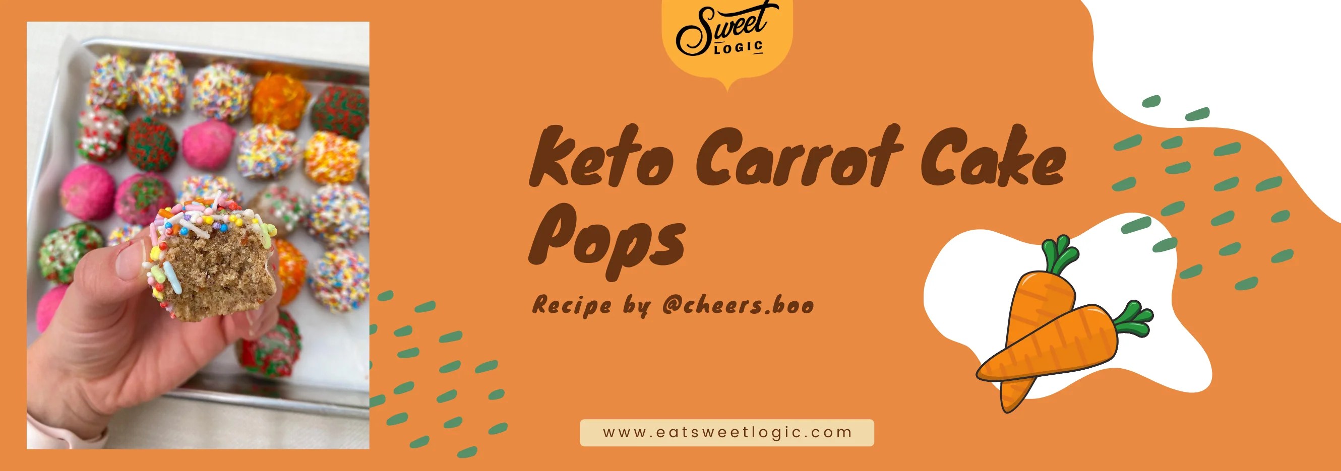 Keto Carrot Cake Cake Pops Sweet Logic