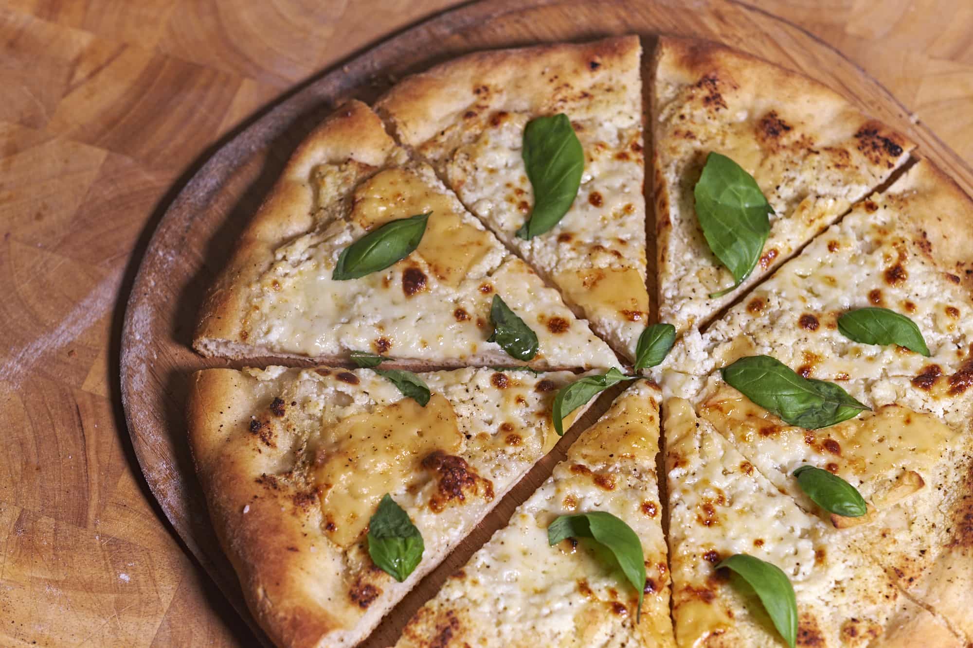 Pizza with Peaches, Blueberry Syrup, and Taleggio Cheese Eat Up! Kitchen