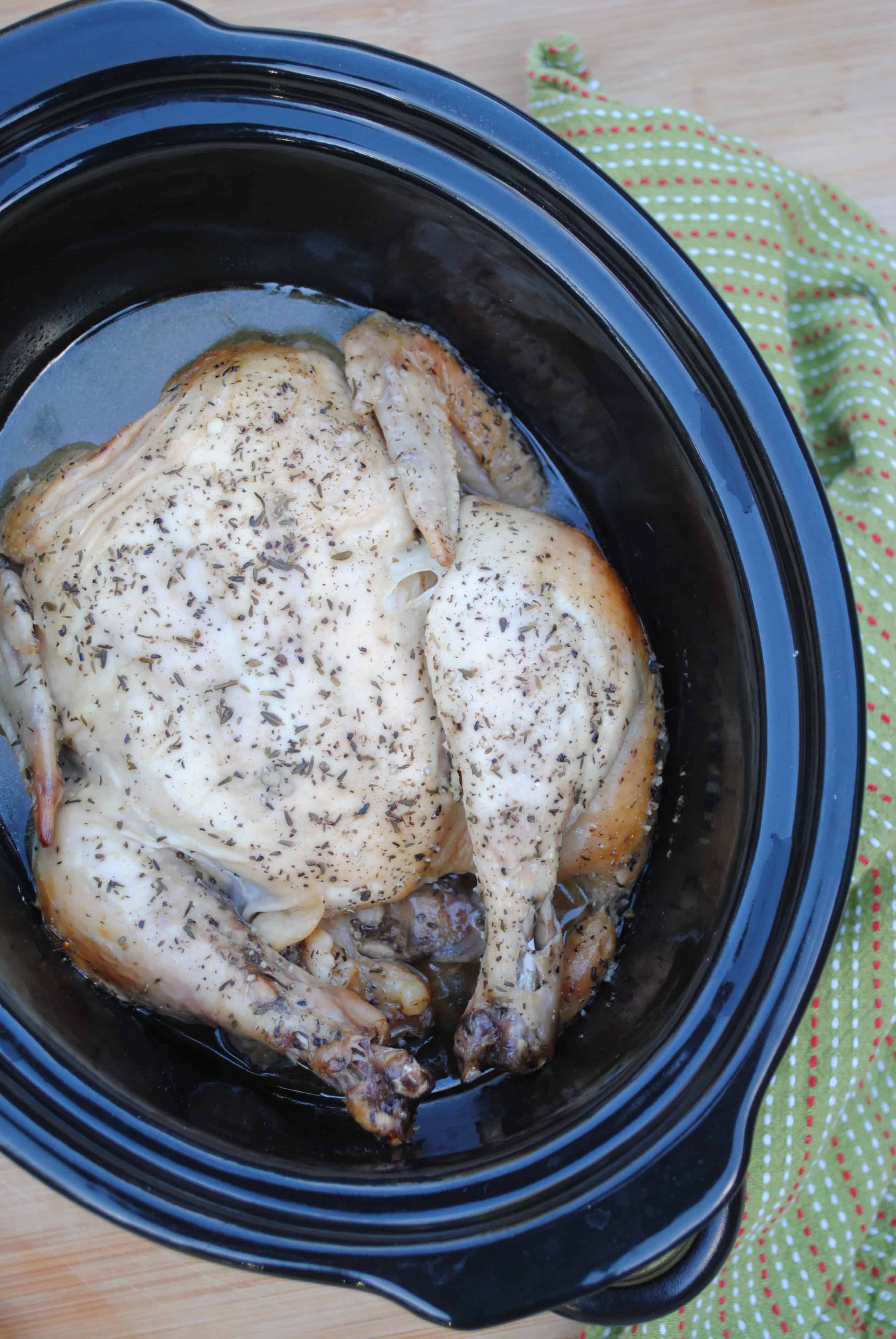Slow cooker whole chicken and gravy Eat Well Spend Smart