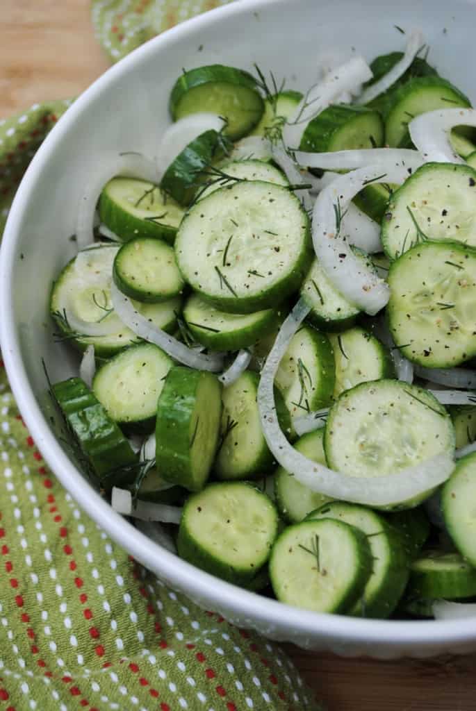 Simple cucumber and dill salad Eat Well Spend Smart