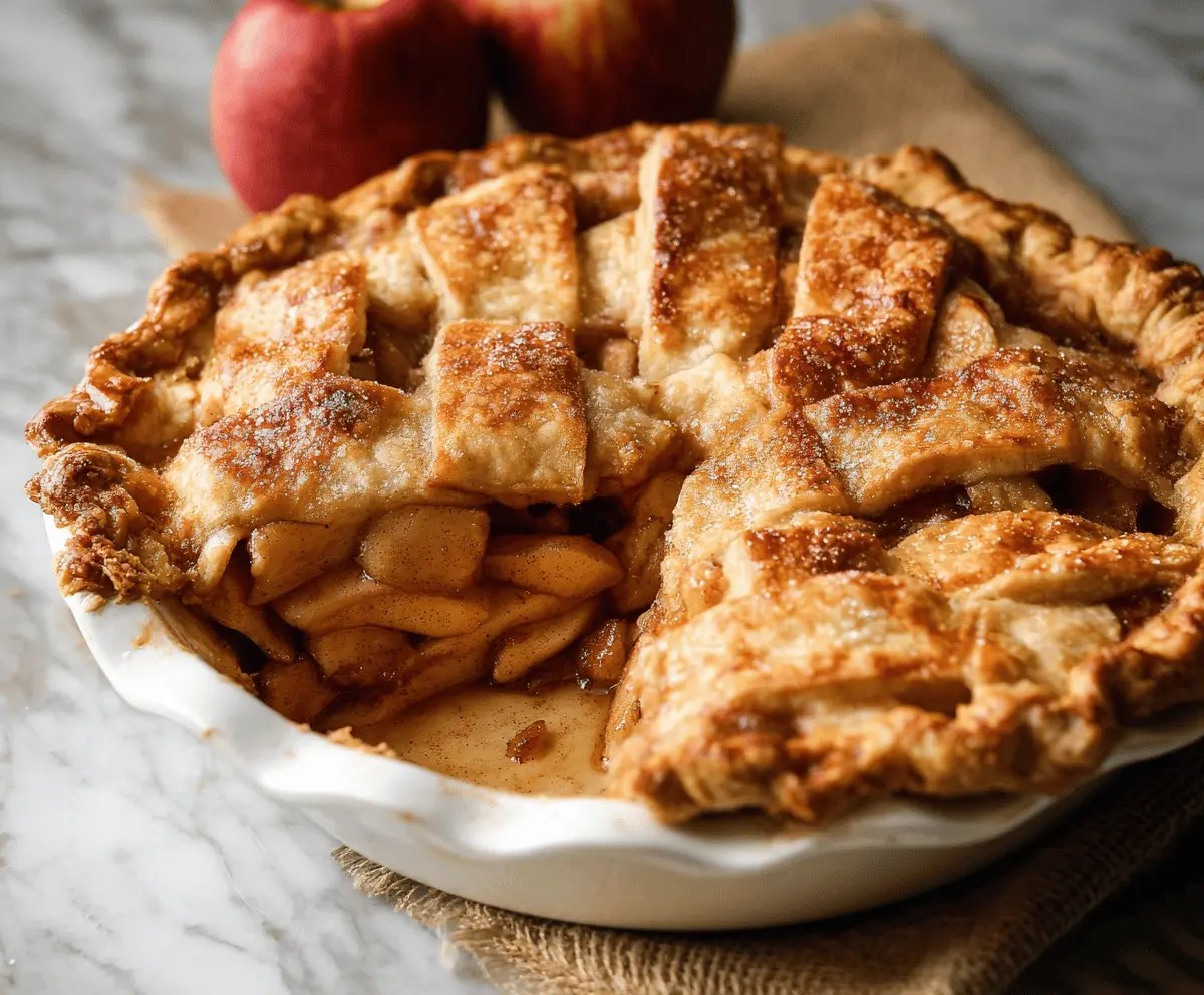 Easy Classic Apple Pie Recipe Perfectly Sweet & Crispy