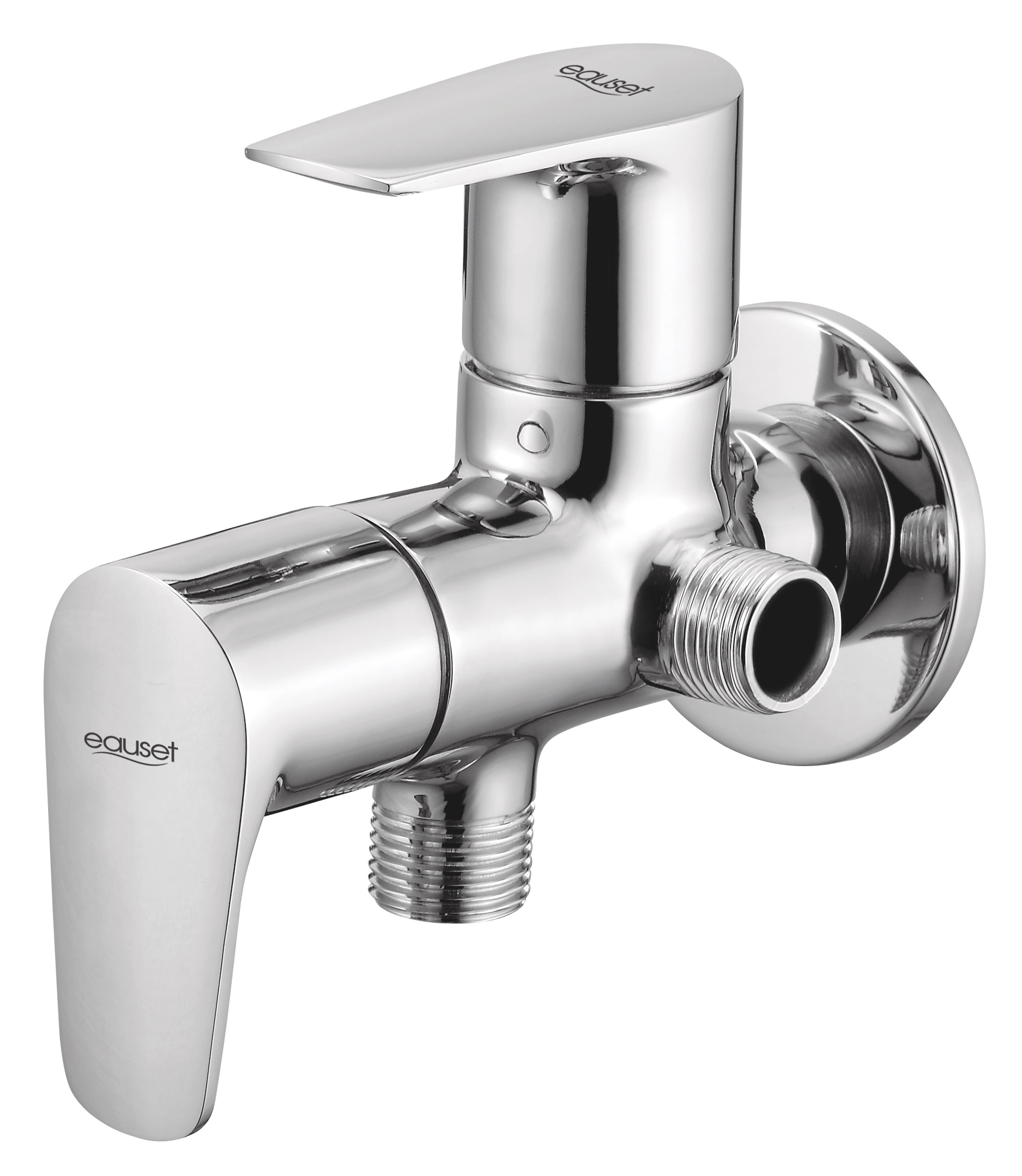 2 Way Angle Valve with Wall Flange EausetLuxury Faucets