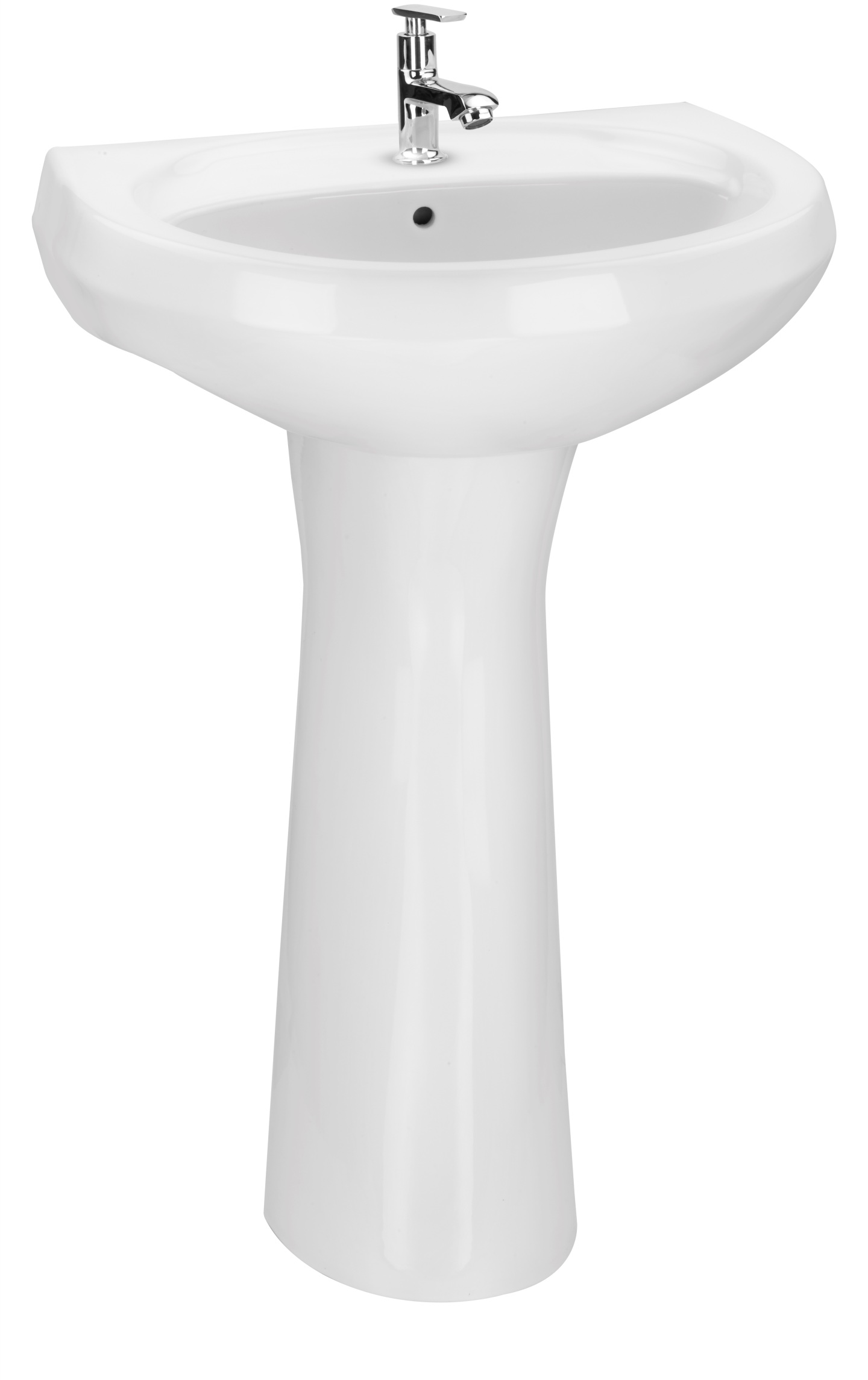 Wash basin with Full Pedestal EausetLuxury Faucets