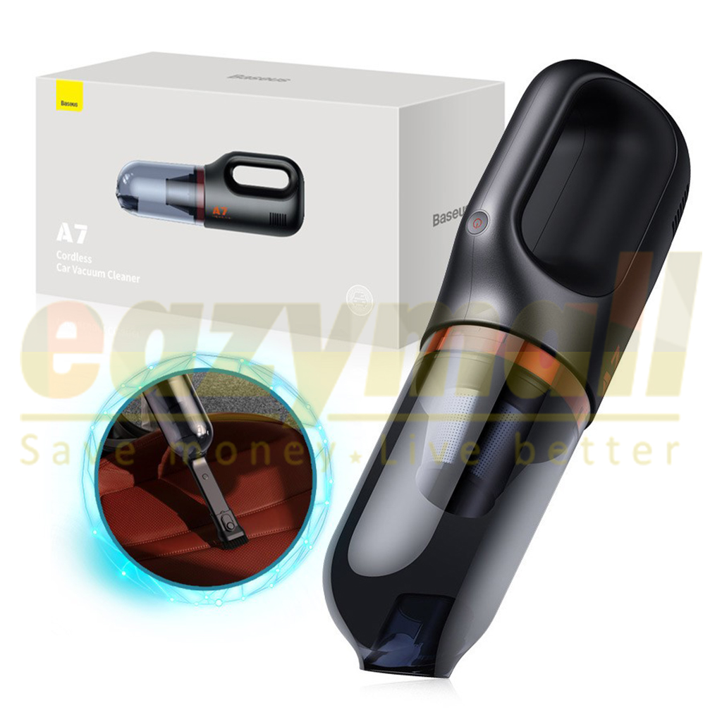BASEUS A7 CAR CAR VACCUM CLEANER WIRED DARK GRAY Eazymall