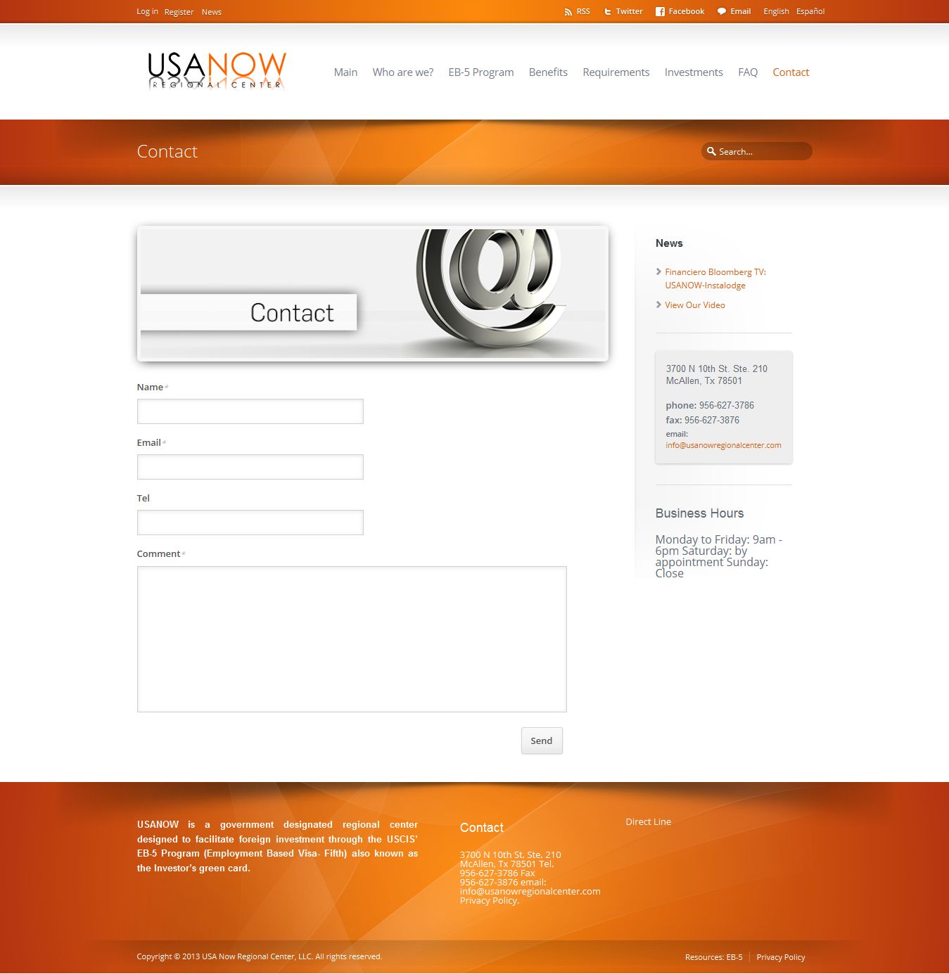 USA NOW Regional Center Regional Center