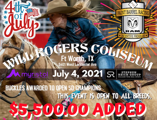 Ogden Events July 27, 2023 WWP Will Rogers Coliseum 4th of July 5500 Added Barrel Race Equivent