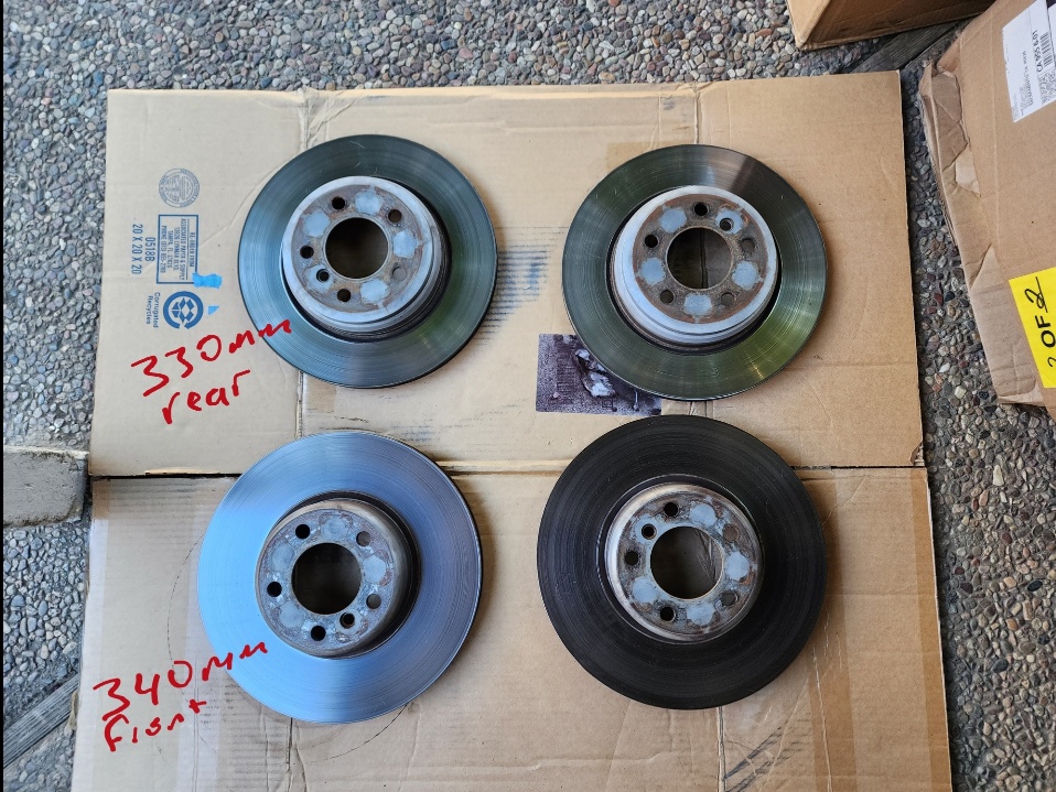 *Sold*440i F36 brake rotors and rear calipers/pads cheap, Sacramento