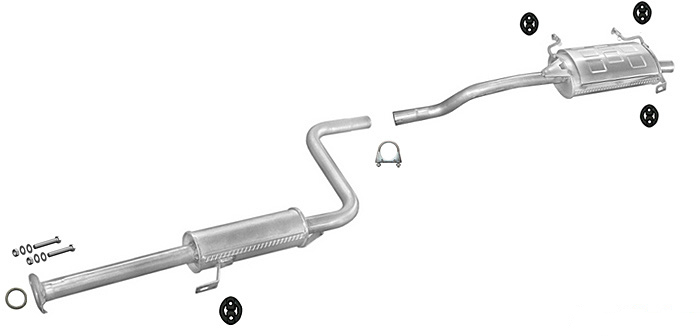 Suzuki Swift 1.0 1.3 3doors Silencer Exhaust System 511 eBay