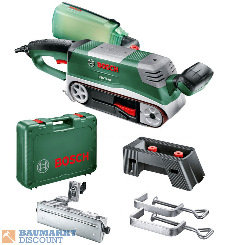 Bosch Bandschleifer PBS 75 AE Set electronic im Koffer mit Zubehör eBay