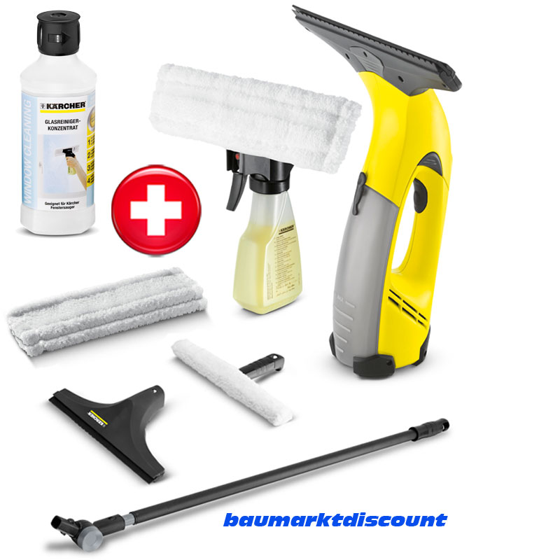 Kärcher Akku Fensterreiniger Fenstersauger WV 50 Plus