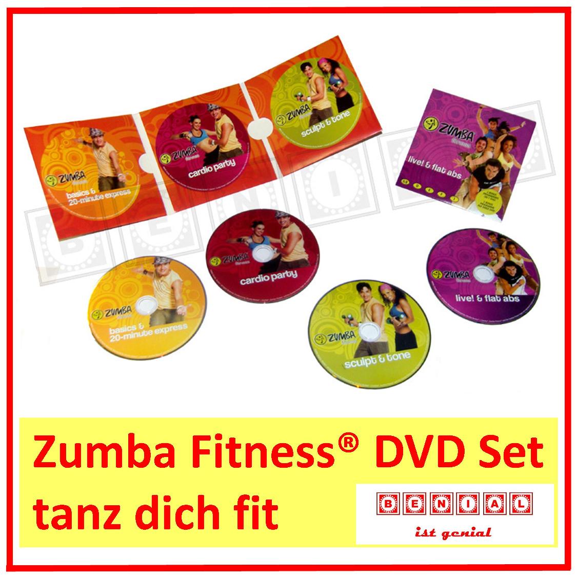Zumba Fitness® DVD Programm Set 4x DVD Party&Tanz Fitness DVD Training