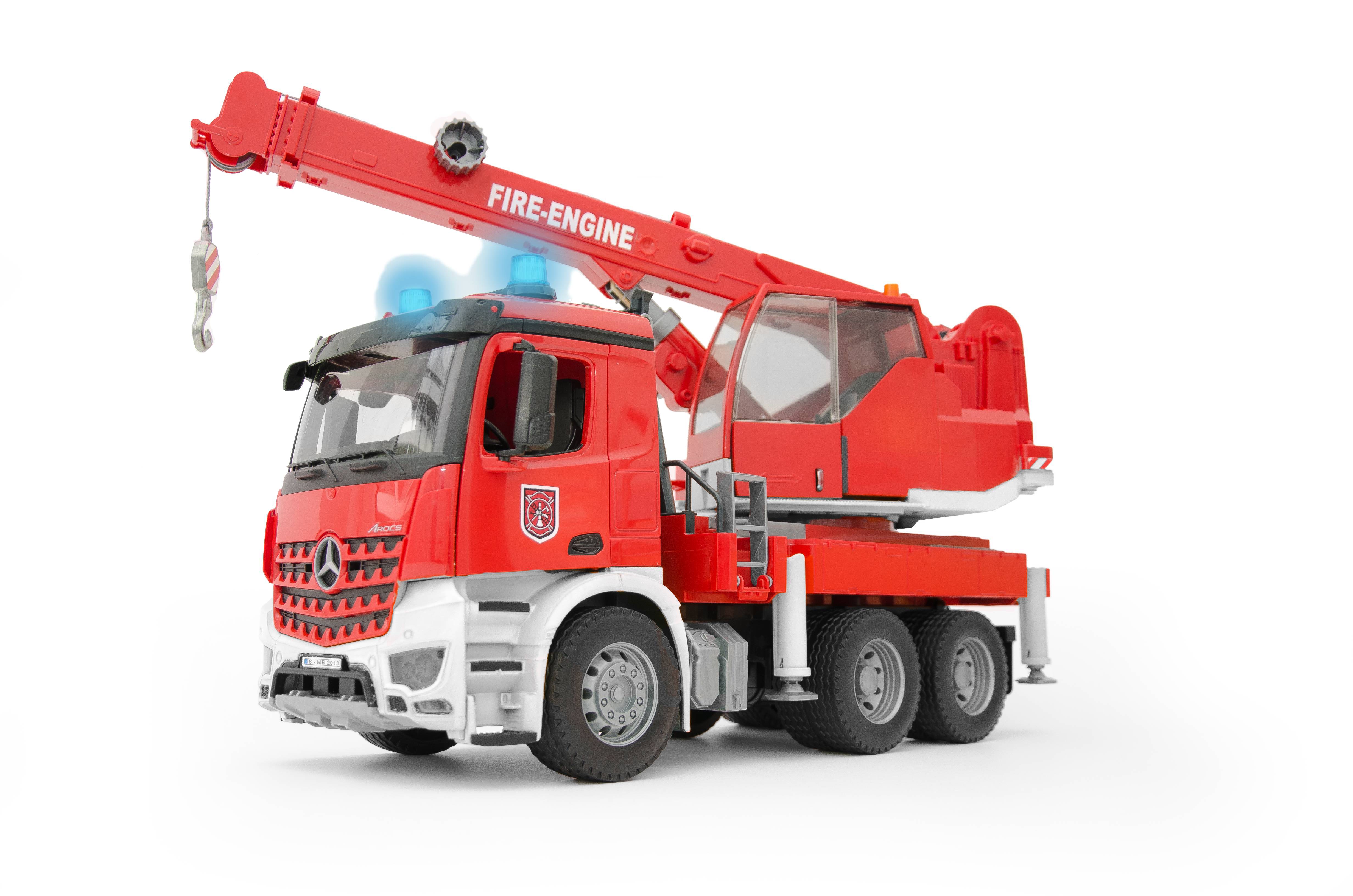 BRUDER® 03675 MB Arocs Feuerwehr Kran mit Licht + Sound Modul Neu eBay
