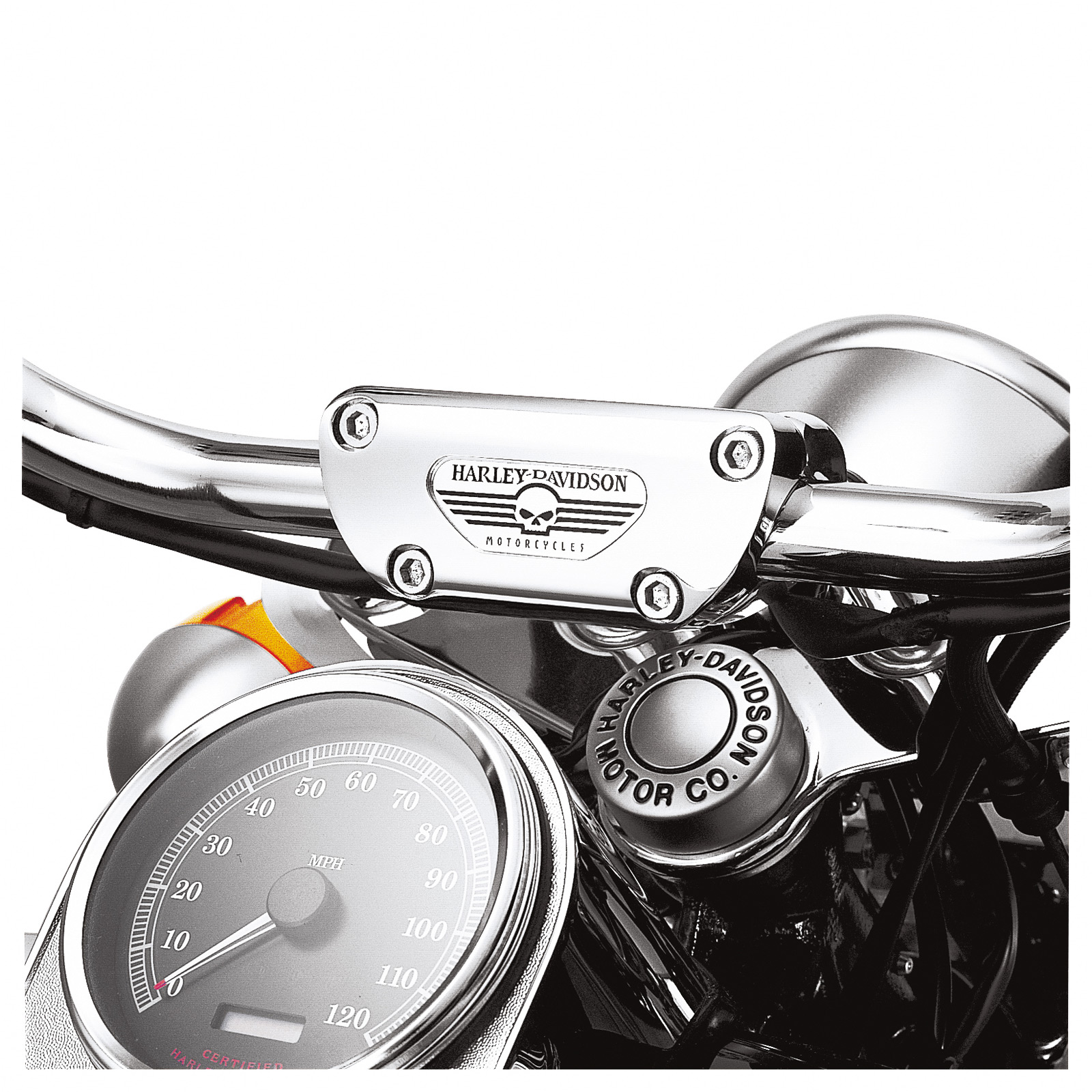 Harley Davidson Motorcycle Handlebars Riser 4inch Pull Back 1inch Kit