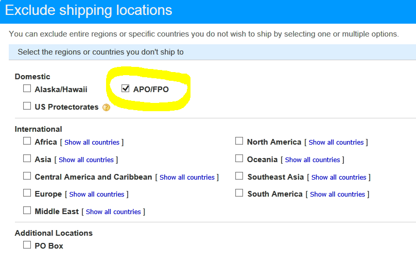 Revised APO FPO military addresses labels The eBay Community
