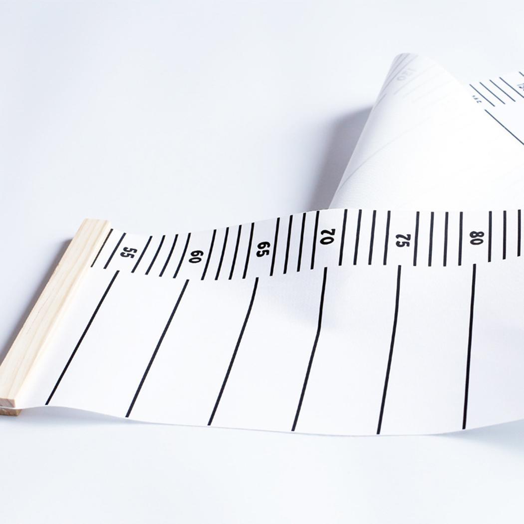 Kids Growth Chart Wood Frame Height Measurement Ruler for