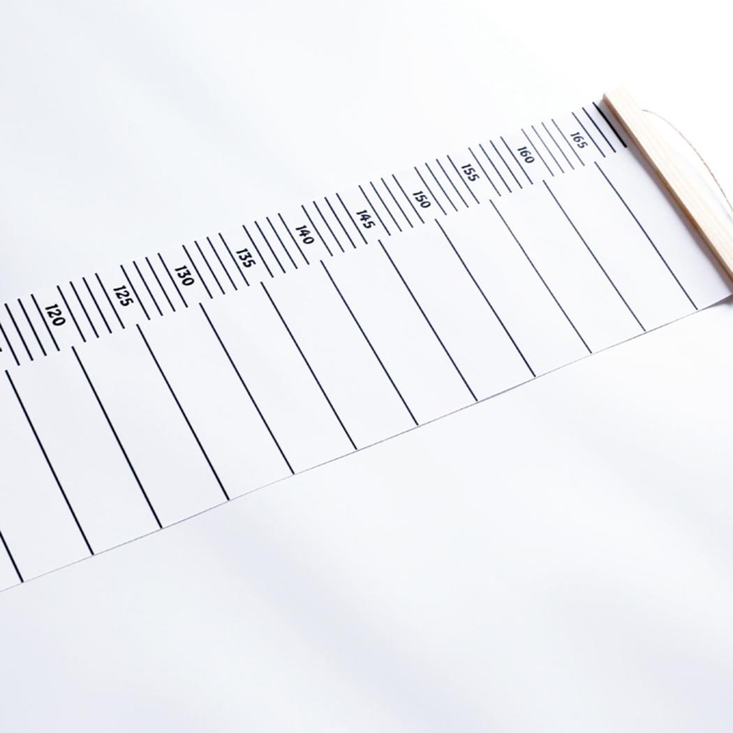 Kids Growth Chart Wood Frame Height Measurement Ruler for