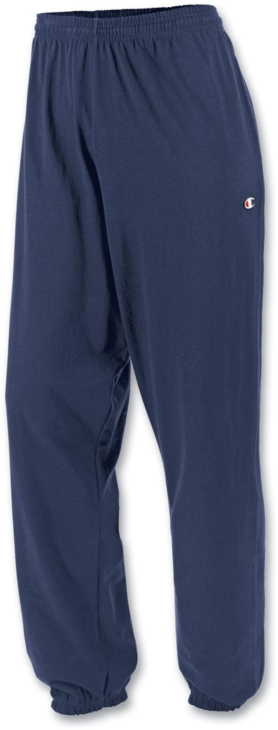 CHAMPION Men's Closed Bottom Jersey Pant w/ Pockets P2235 eBay