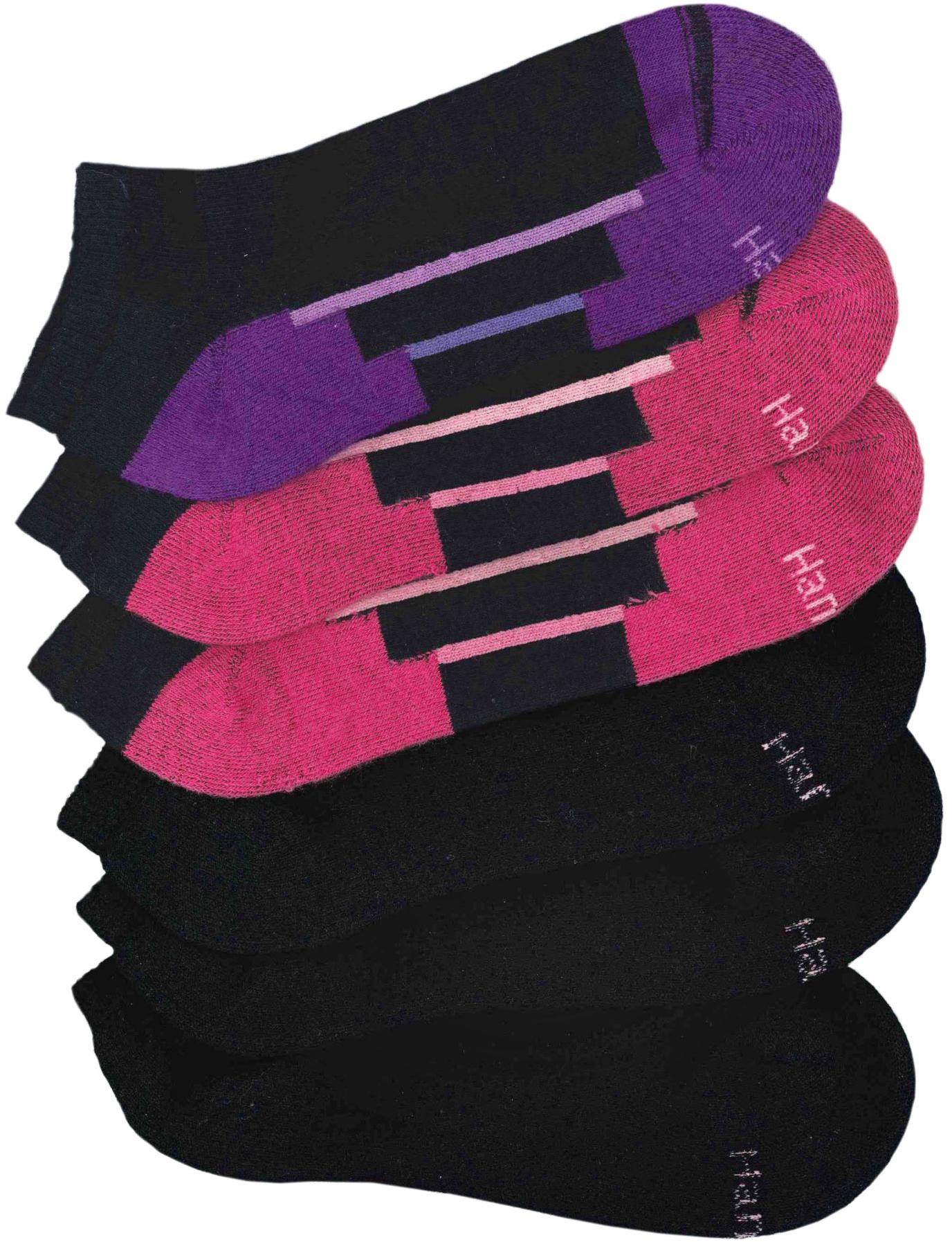 Hanes All Day Dry Cushioned Women's Crew Athletic Socks 6 Pack White eBay