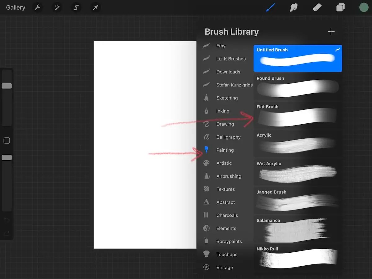 How to Make a Square Monoline Brush for Procreate EbbandFlowCC