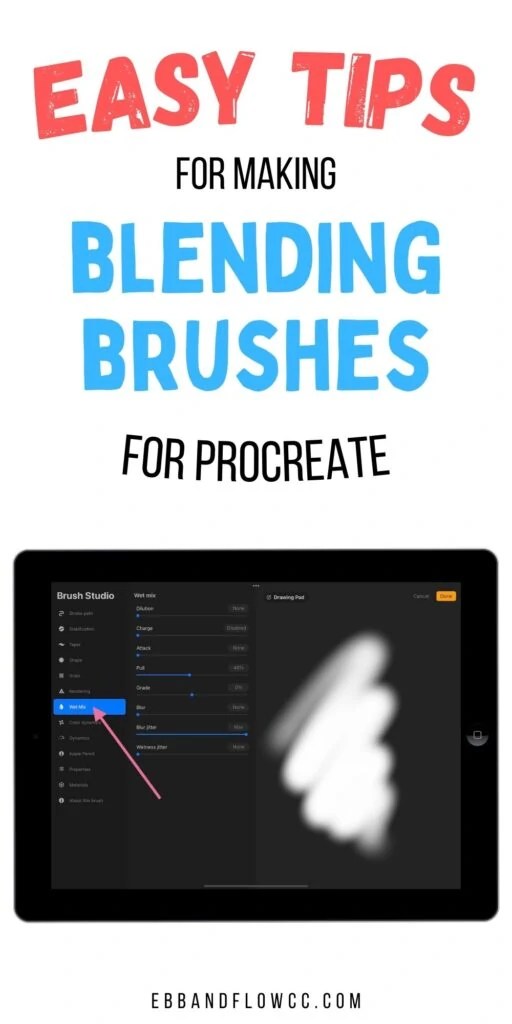How to Make a Blending Brush for Procreate Ebb and Flow Creative Co