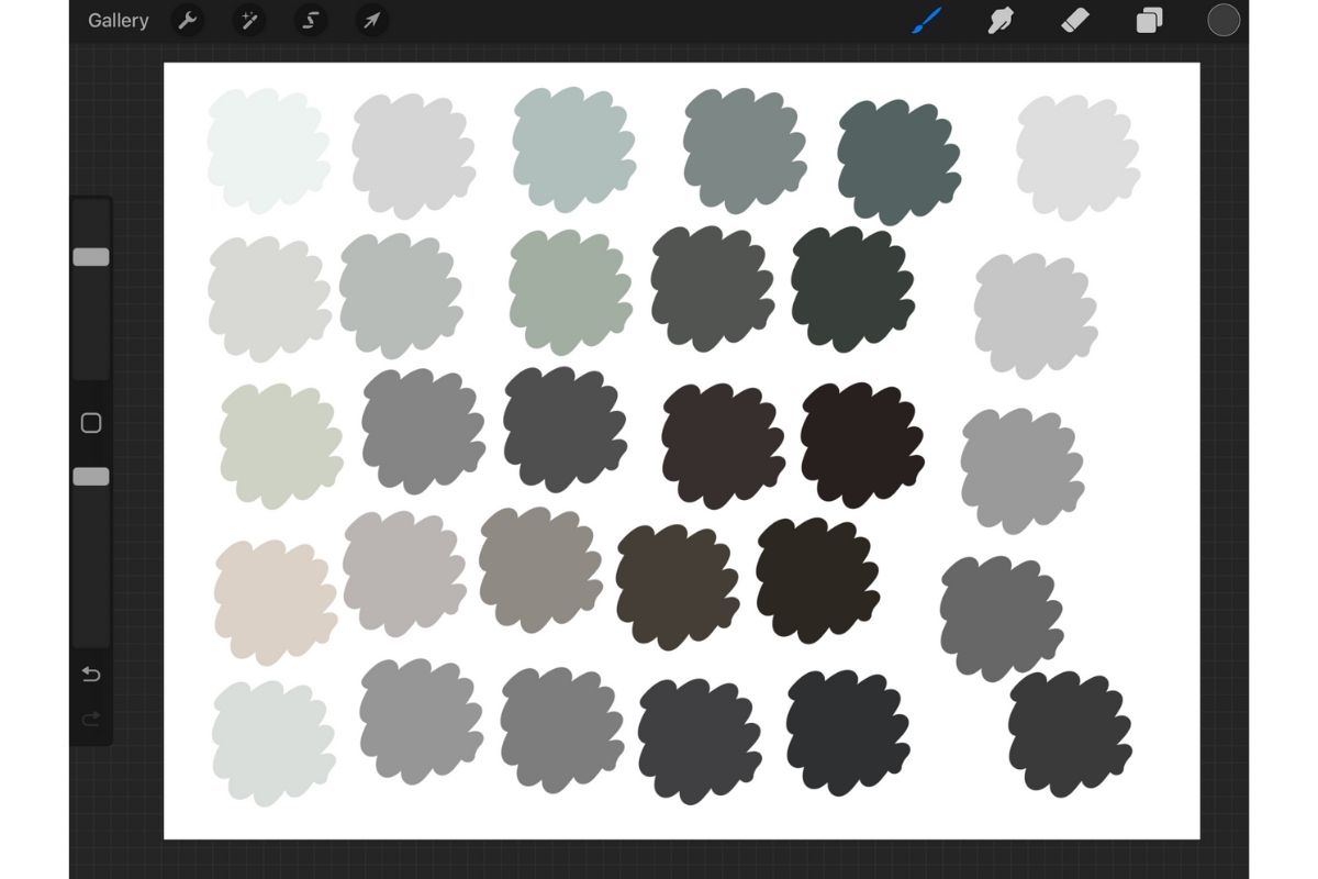 Muted Winter Color Palette for Procreate Ebb and Flow Creative Co