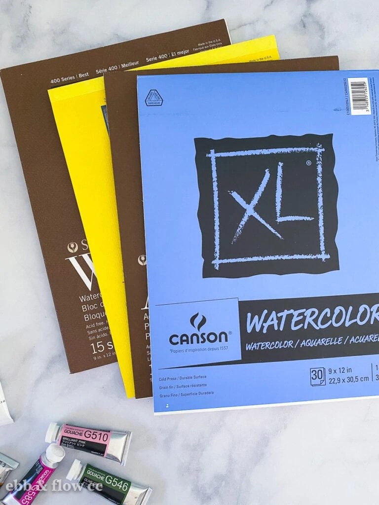 The Best Paper for Gouache Ebb and Flow Creative Co