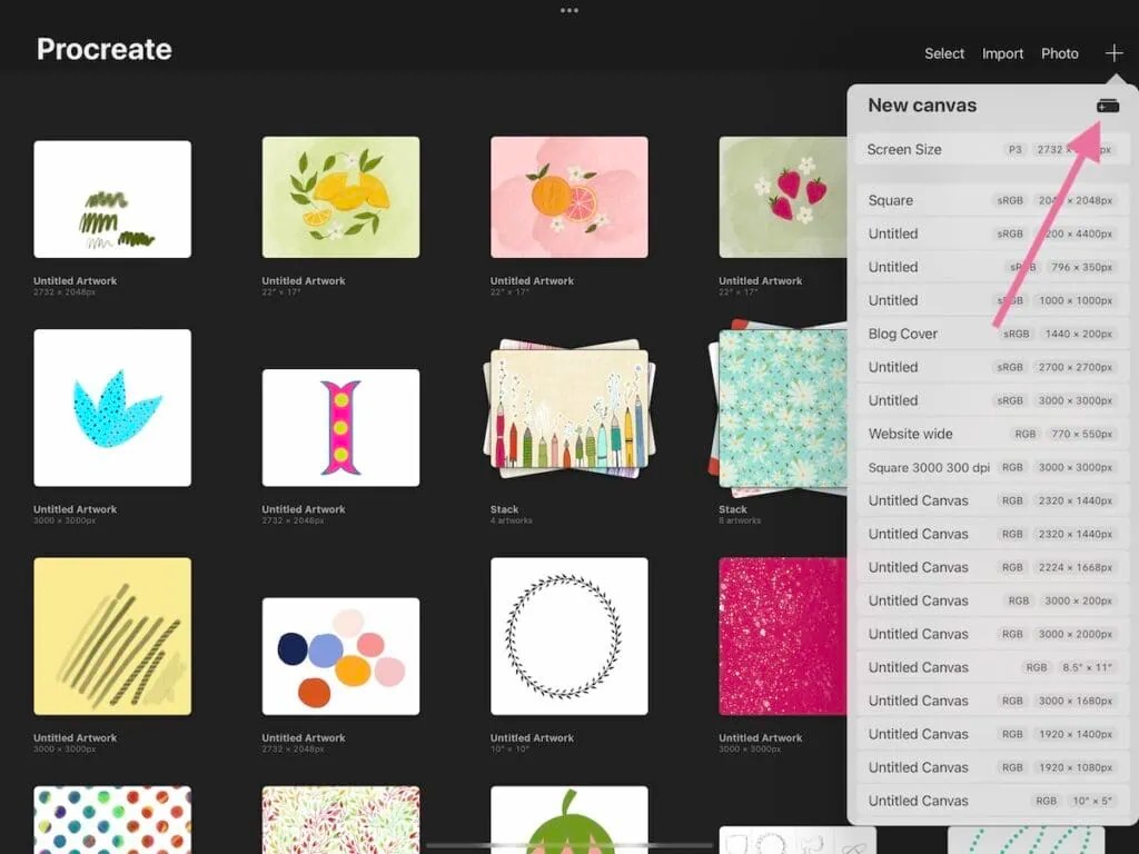 The Best Canvas Size for Procreate Ebb and Flow Creative Co