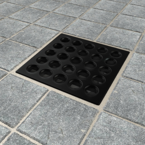 PRO Drain Cover Matte Black Ebbe America Square Drain Covers & More