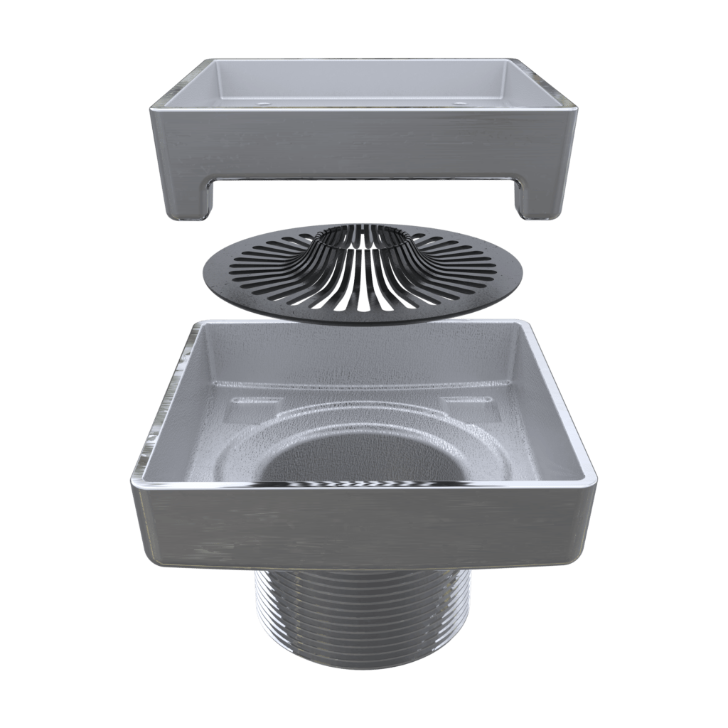 Ebbe LEGACY Drain 4 Inch Polished Chrome Ebbe America