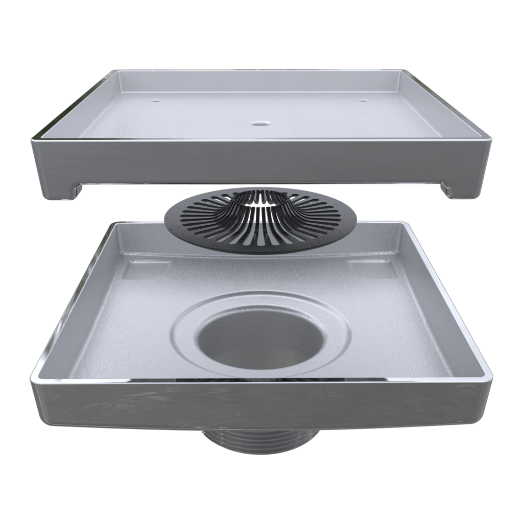 Ebbe LEGACY Drain 6 Inch Polished Chrome Ebbe America