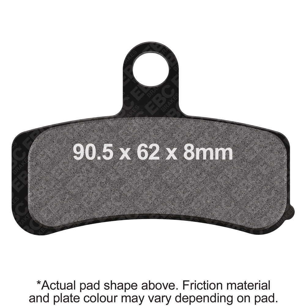 EBC V PAD SEMI SINTERED PAD SET EBC Brakes Direct