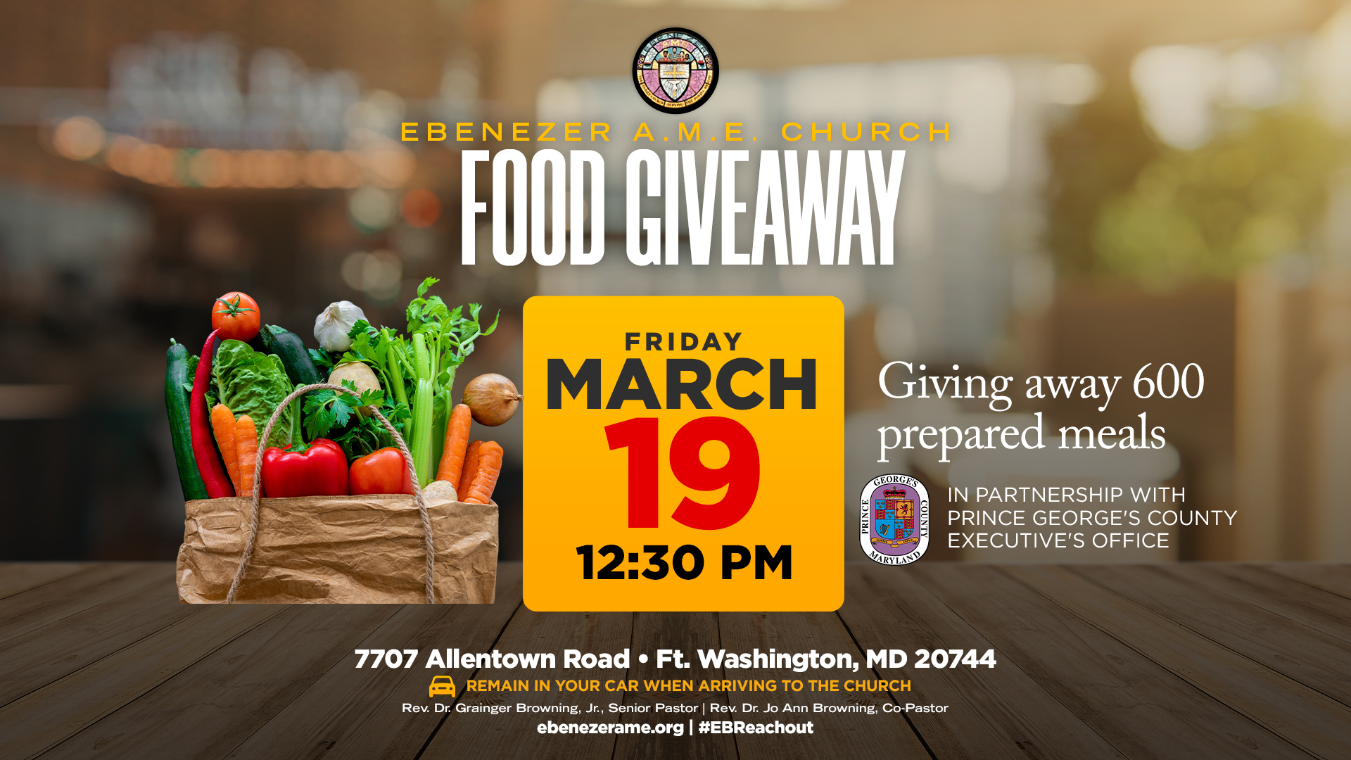 Food Giveaway Ebenezer A.M.E. Church