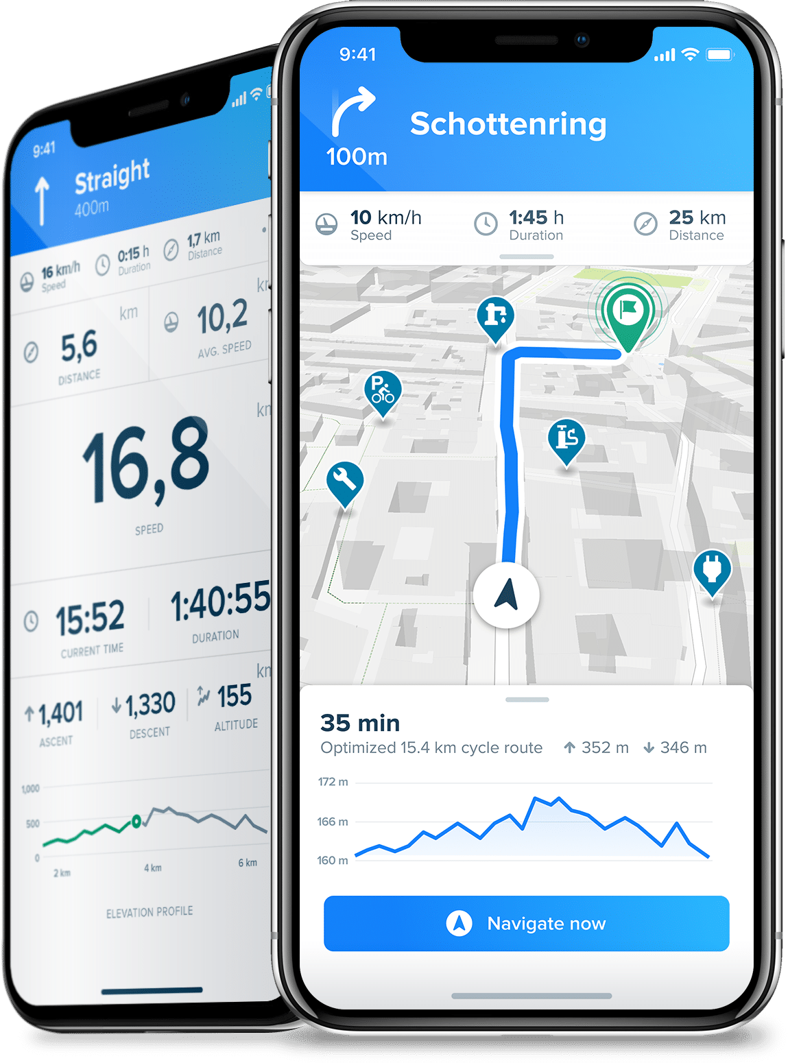 Fahrrad Navigation Bikemap App im Praxistest